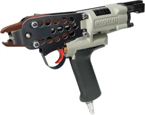 Woodpecker #C-7CF 15 Gauge Pneumatic C Ring Gun, Ⅱ Generation 3/4-Inch Crown Air Power Hog Ring Gun, 4.8-7mm Closure Diameter Hog Ring Stapler Fencing Plier for Spring Mattress, Fencing, Car Seat