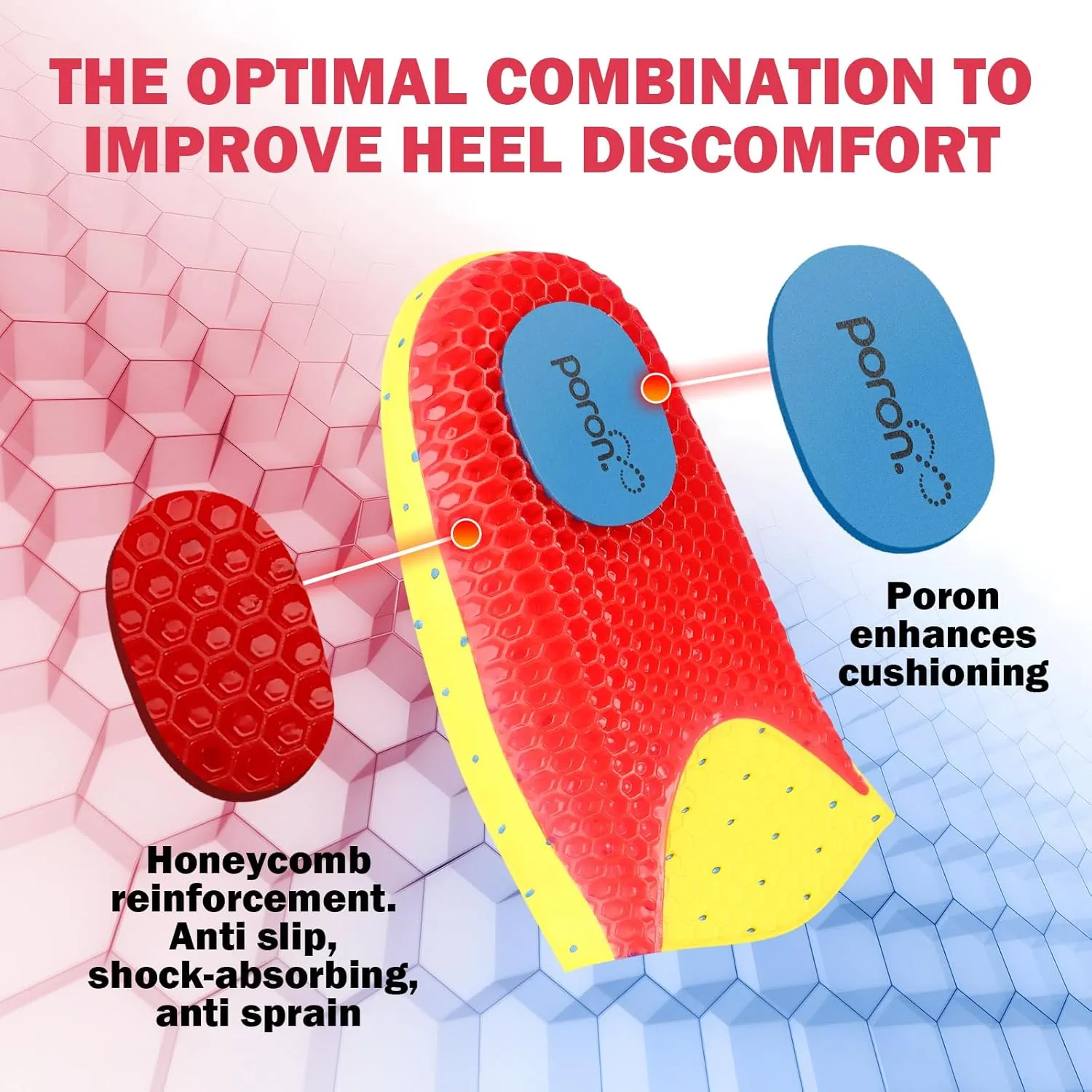 Work Heavy Duty Support Metatarsal Pads -Shock Absorption-Cushioning 220  lbs Medium Arch Support Shoe Insert Men Women Anti Fatigue - Soft Comfortable Work Boot Insoles - Foot Pain Relief