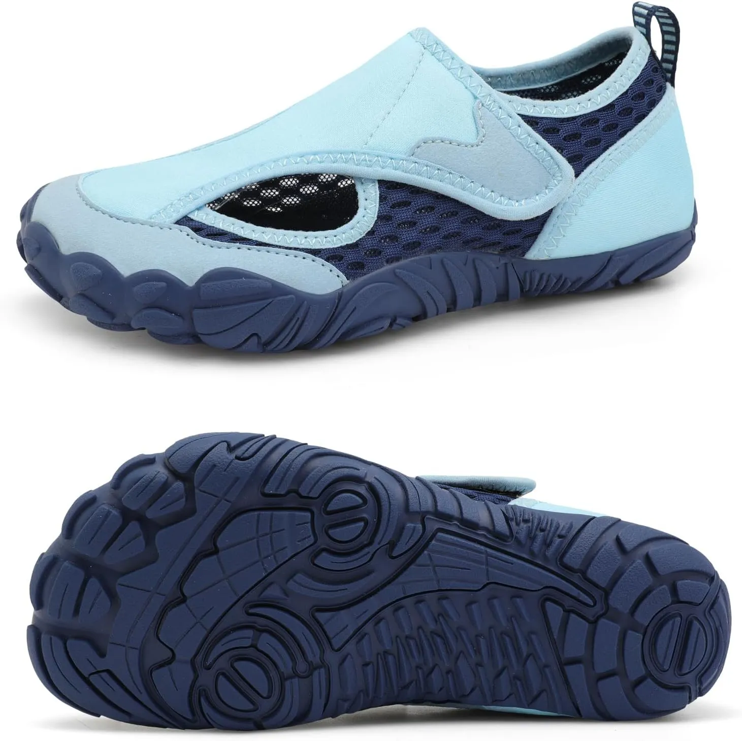 XIHALOOK Water Shoes for Kids Boys Girls Wide Toe Barefoot Quick Dry for Beach Swim Pool Surf Aqua Sports
