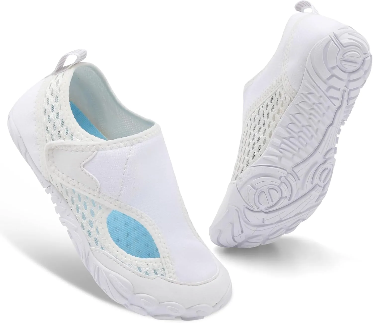 XIHALOOK Water Shoes for Kids Boys Girls Wide Toe Barefoot Quick Dry for Beach Swim Pool Surf Aqua Sports