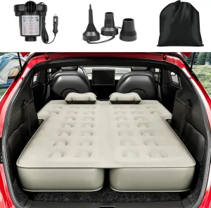 YITAHOME SUV Air Mattress with Pump, Pillows, Carry Bag & Repair Kit, 10" Inflatable Car Camping Bed for SUV, Jeep Wrangler, 4Runner & Mid-to-Large SUVs, Gray