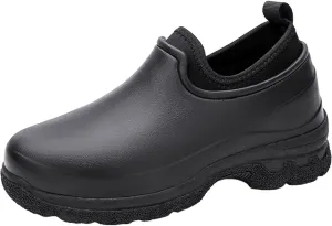 YUKTOPA Mens Womens Waterproof Non Slip Work Clogs Oil Resistant Chef Shoes Safety Garden Shoes Work Shoes