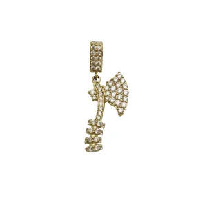 Zirconia Hatchet Pendant (14K ）