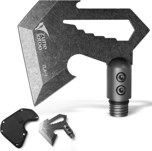 ZUNE LOTOO Axe Head for Tactical Shovel, ZLA Hatchet Accessories for Annihilate F-a3 Survival Shovel 2023 (No Handle)